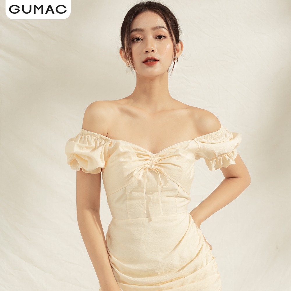 Đầm ôm nữ nhún sườn bèo DA1124 GUMAC | BigBuy360 - bigbuy360.vn