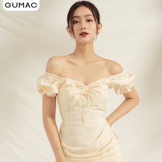 Đầm ôm nữ nhún sườn bèo DA1124 GUMAC
