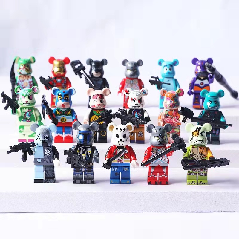 Spot [Búp Bê Gạch Đồ Chơi] Đồ Chơi Gấu Bạo Lực Cho Trẻ Em