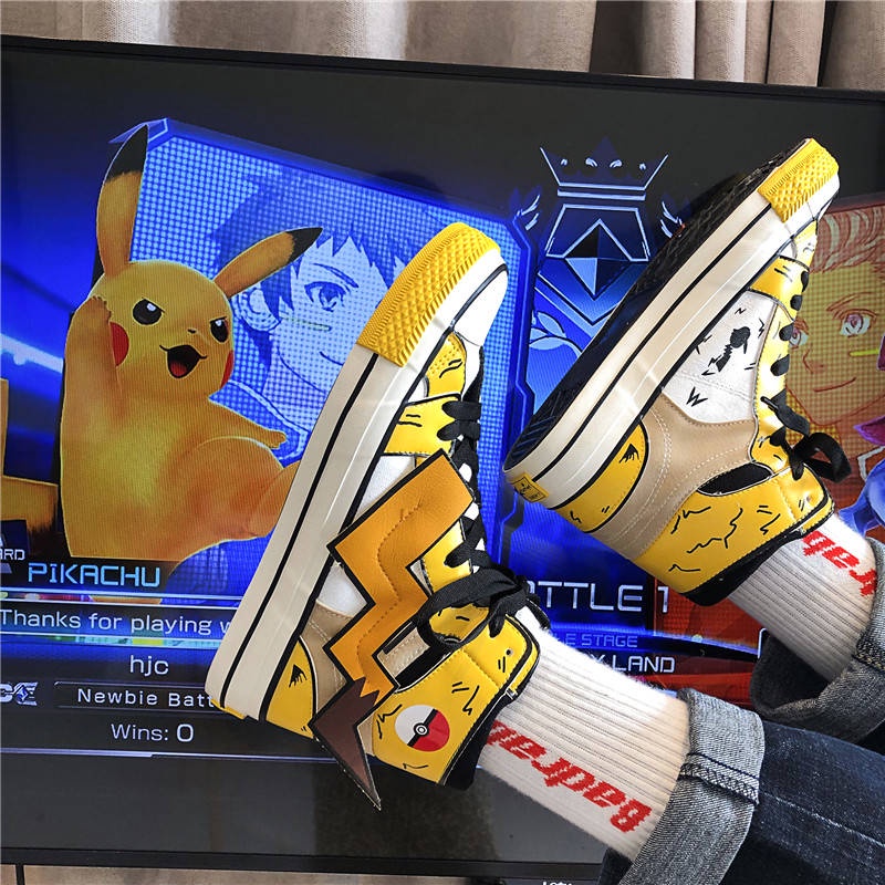 Pikachu Anime thể thao Hàn Quốc Thời trang Jordan ulzzang cổ cao nam Giày | BigBuy360 - bigbuy360.vn