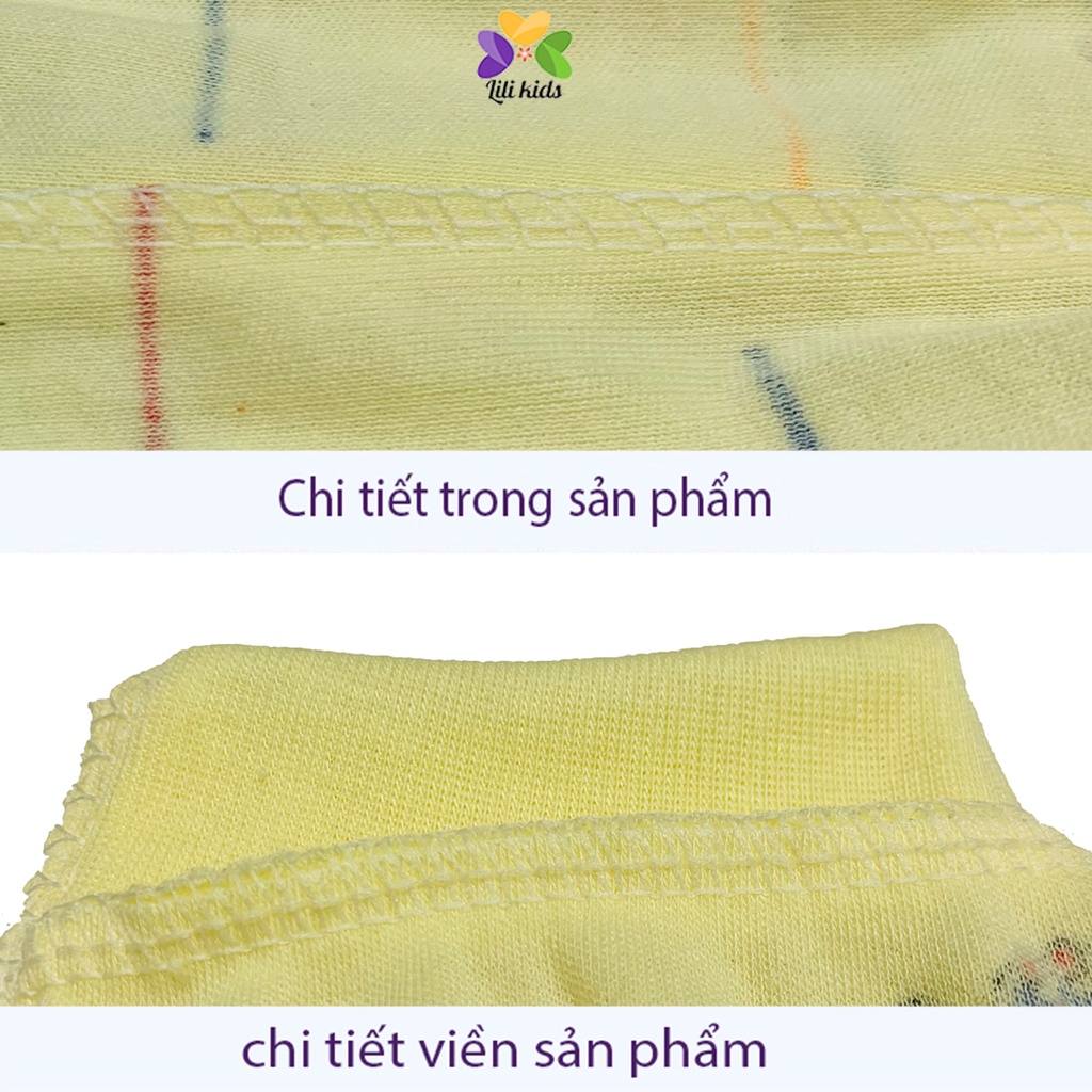 Quần Dài,Quần Chục Cotton Bo Gấu Cạp Thường Họa Tiết Nhỏ Xinh Cho Bé Trai Bé Gái