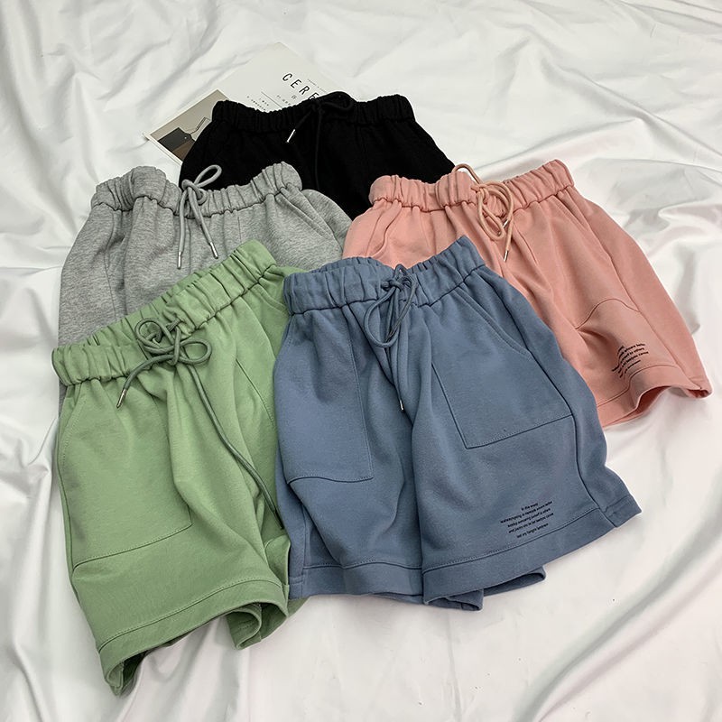 Quần Short Lưng Cao In Chữ Phong Cách Hàn Quốc 2021 Cho Nữ | BigBuy360 - bigbuy360.vn