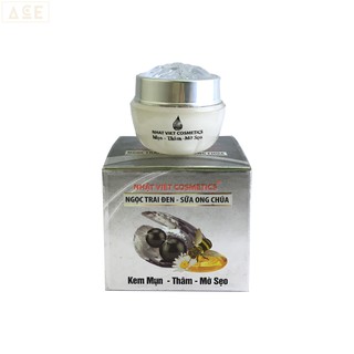 Kem v7 Mụn, Xóa Thâm, Liền Sẹo Ngọc Trai Đen, Sữa Ong Chúa (12g)