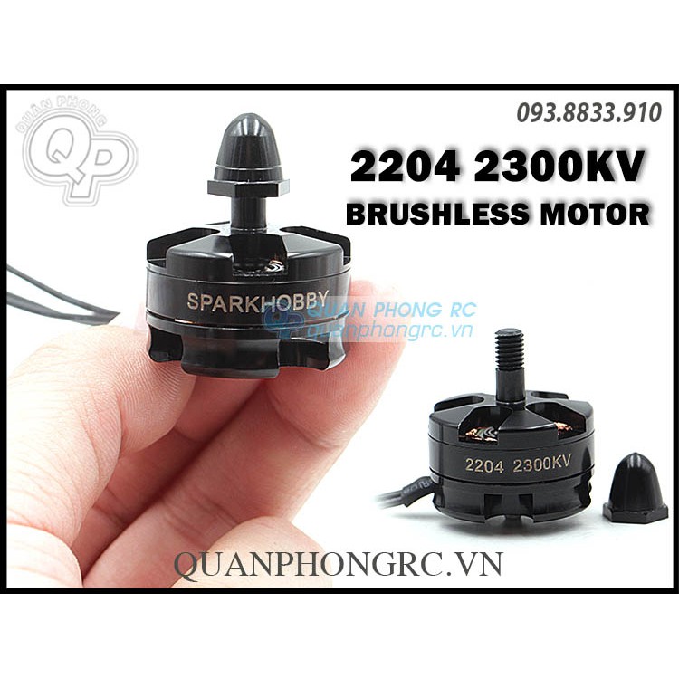 mô tơ SparkHobby 2204 2300KV Brushless Motor