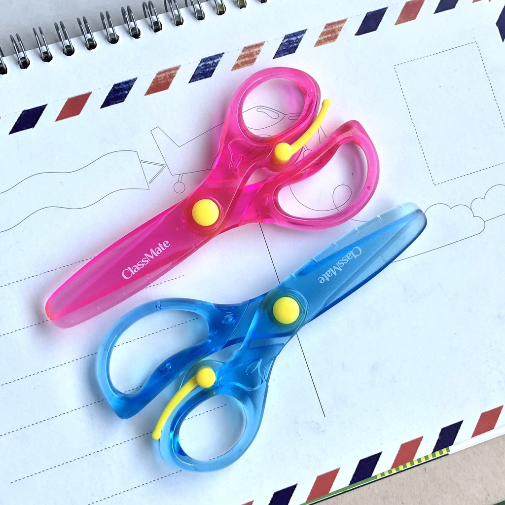 Kéo thủ công KHÔNG LƯỠI THÉP Classmate SC205, cấu tạo nhựa cứng POM, MC, PA đảm bảo độ sắc bén, an toàn - Diệp Lạc