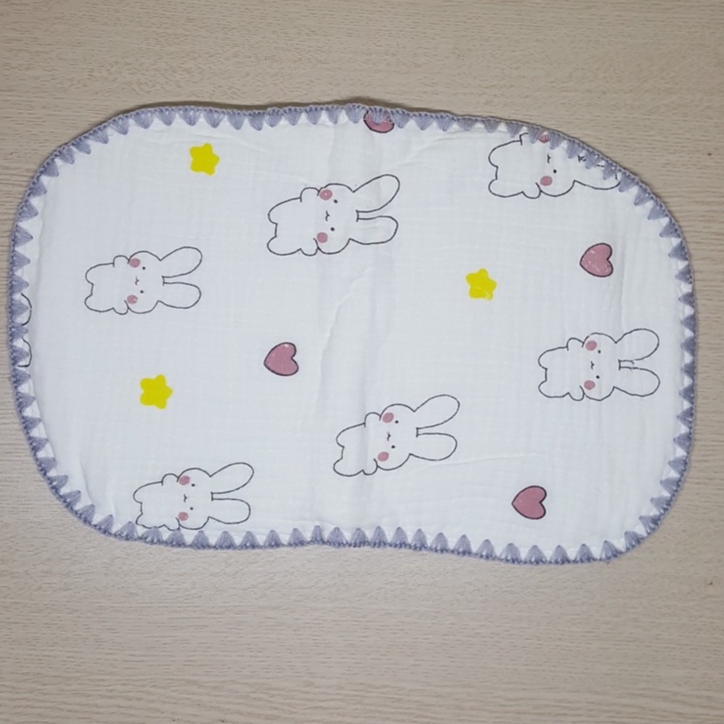 Gối xô sợi tre 10 lớp mềm mại, thấm hút mồ hôi cho bé kích thước 40 x 25 cm