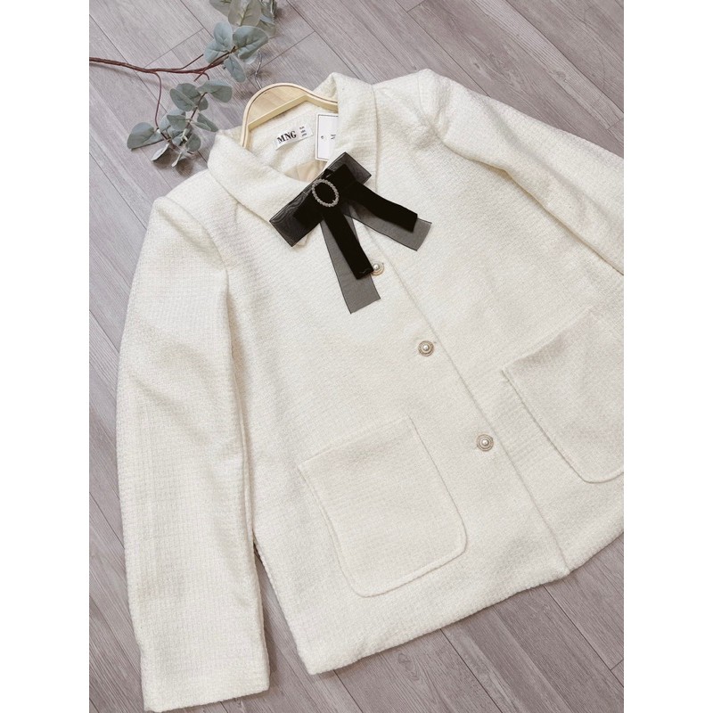 Áo dạ nơ cúc ngọc