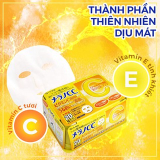 MẶT NẠ DƯỠNG TRẮNG MELANO CC 20 MIẾNG