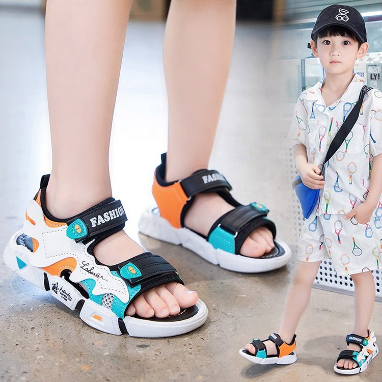 Sandal Bé Trai Sandal Bé Gái Từ 2-13 Tuổi Siêu Nhẹ Đế Êm Chống Trơn Trượt Dáng Thể Thao Phong Cách Hàn Quốc D63