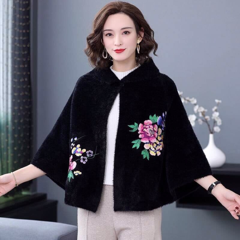 Áo khoác choàng dạ len cao cấp kiểu dáng sang trọng NP2458 | BigBuy360 - bigbuy360.vn