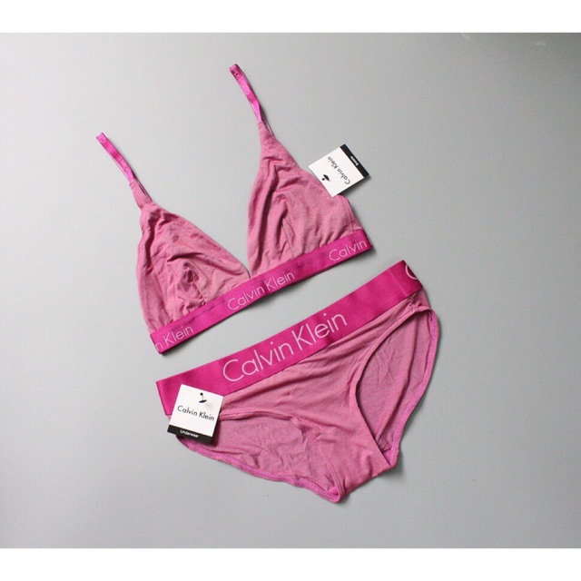 Sét bộ lót CK chất thun lạnh cao cấp 2 màu hồng - xám | BigBuy360 - bigbuy360.vn