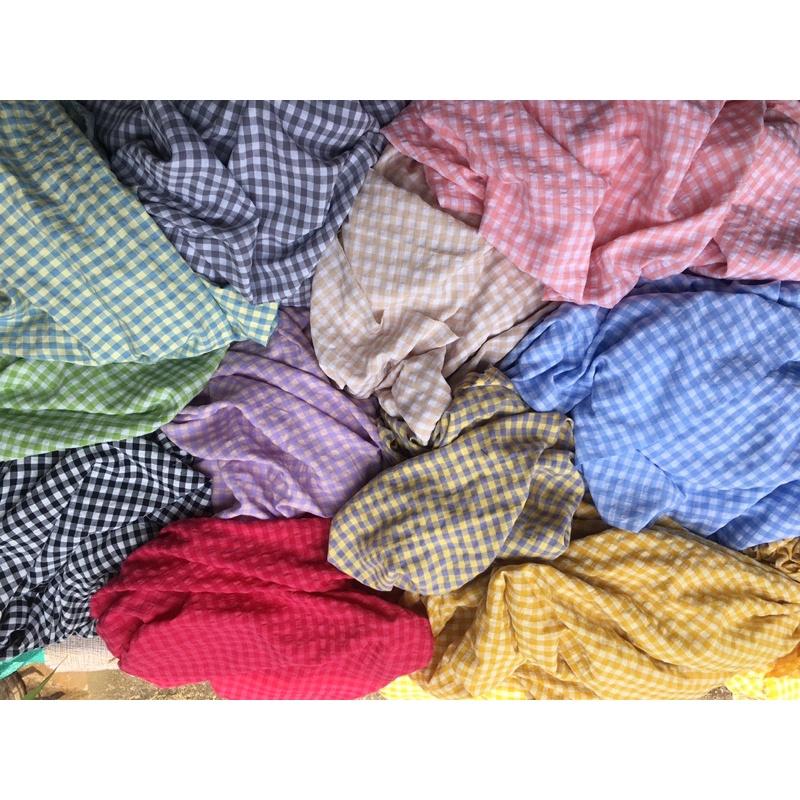 Vải caro thô đũi có sẵn