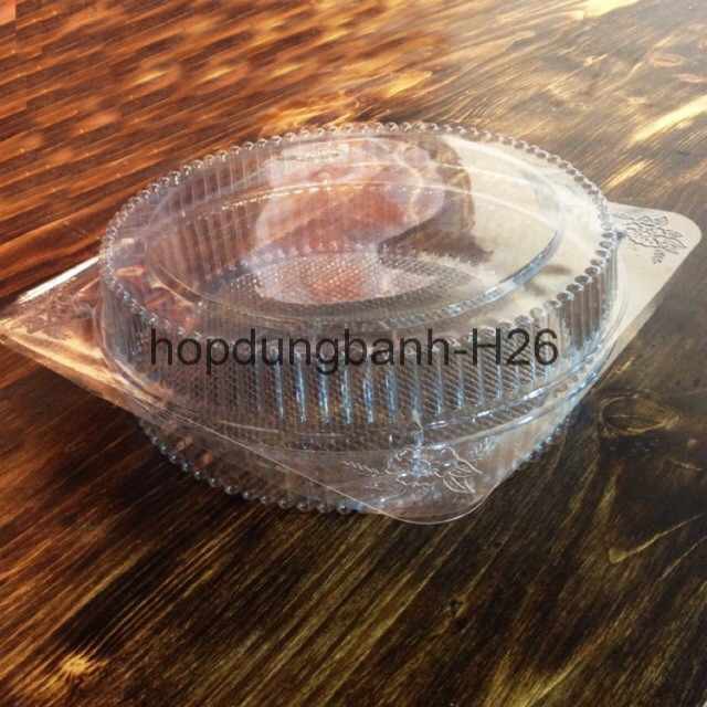 50-100 Hộp Nhựa Bông Lan Tròn - H26