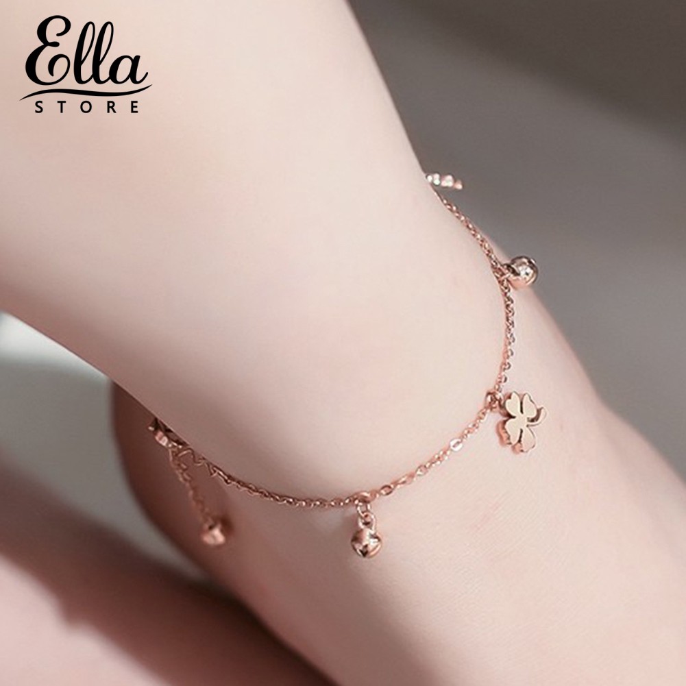 Lắc chân kiểu xích mặt hình cỏ may mắn đáng yêu | BigBuy360 - bigbuy360.vn