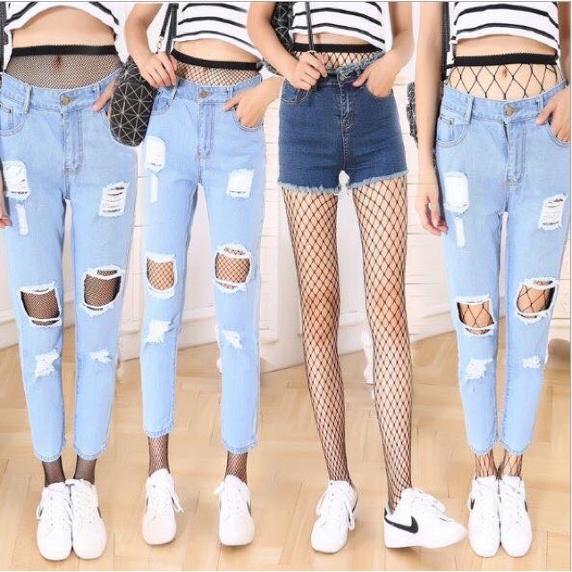 Quần tất lưới nữ siêu dai