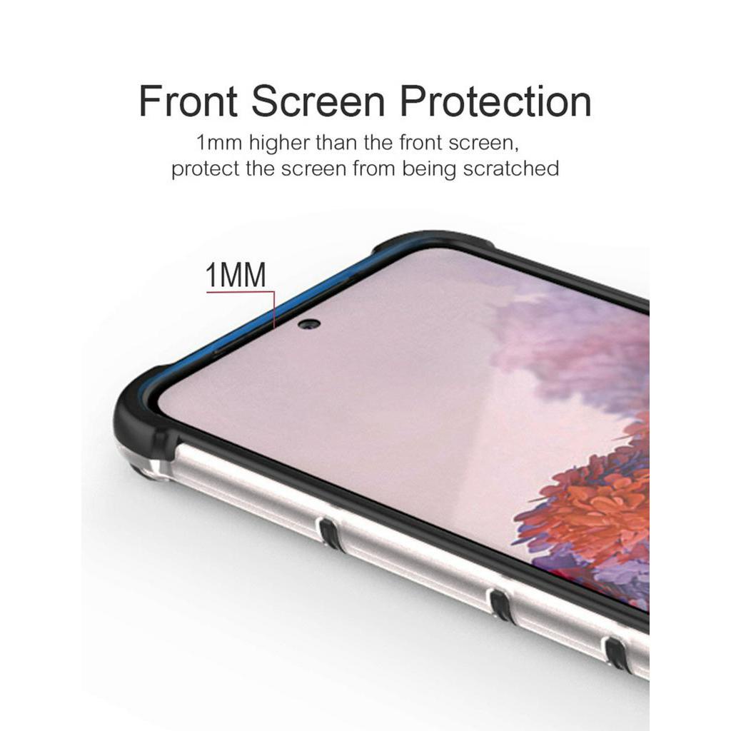 Ốp điện thoại tổ ong trong suốt chống sốc cho Samsung Galaxy A11 A21S A31 A51 A71 M51 Note 10 20 Plus Lite Ultra