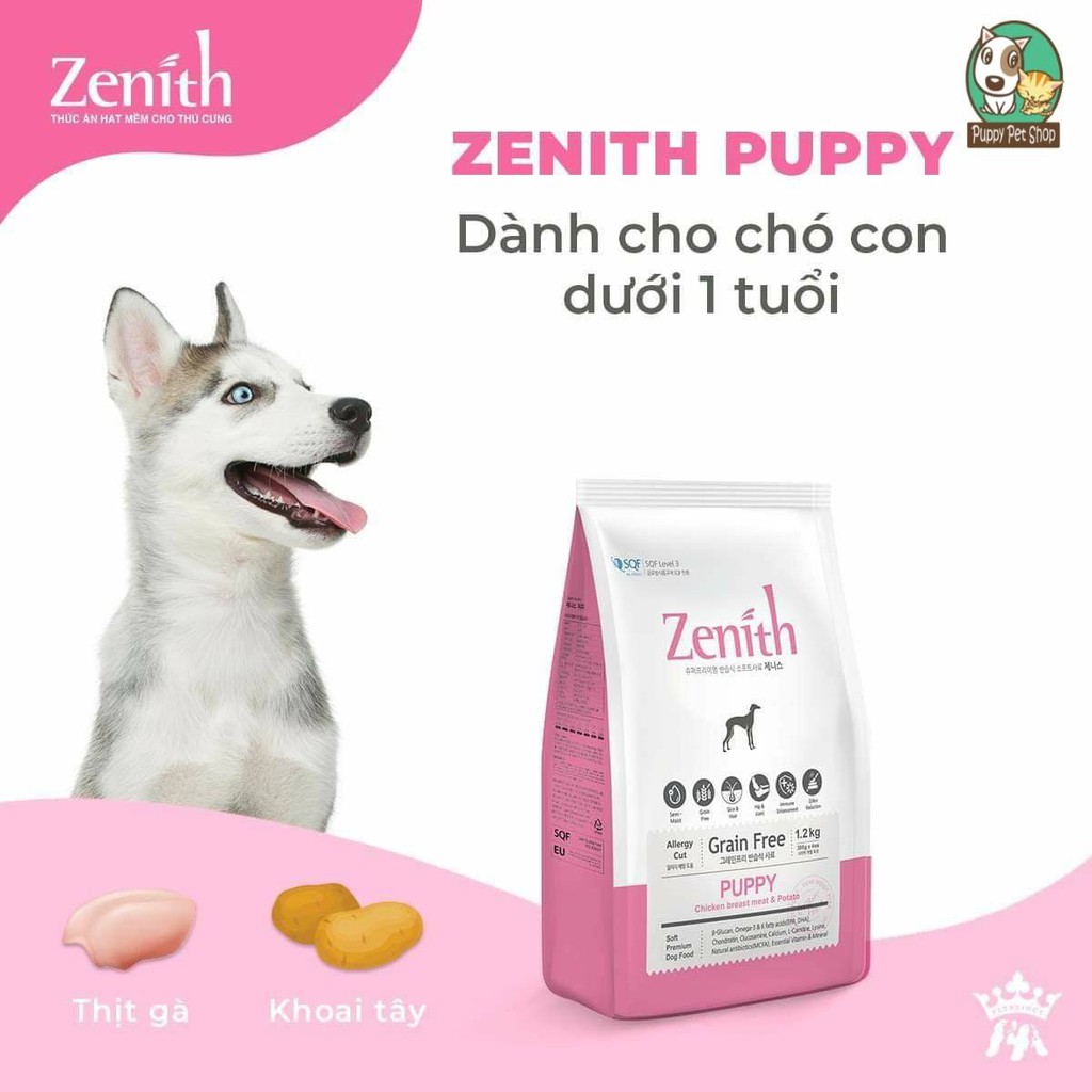 Zenith Puppy Thức Ăn Mềm Cho Chó Con Dưới 12 Tháng Tuổi