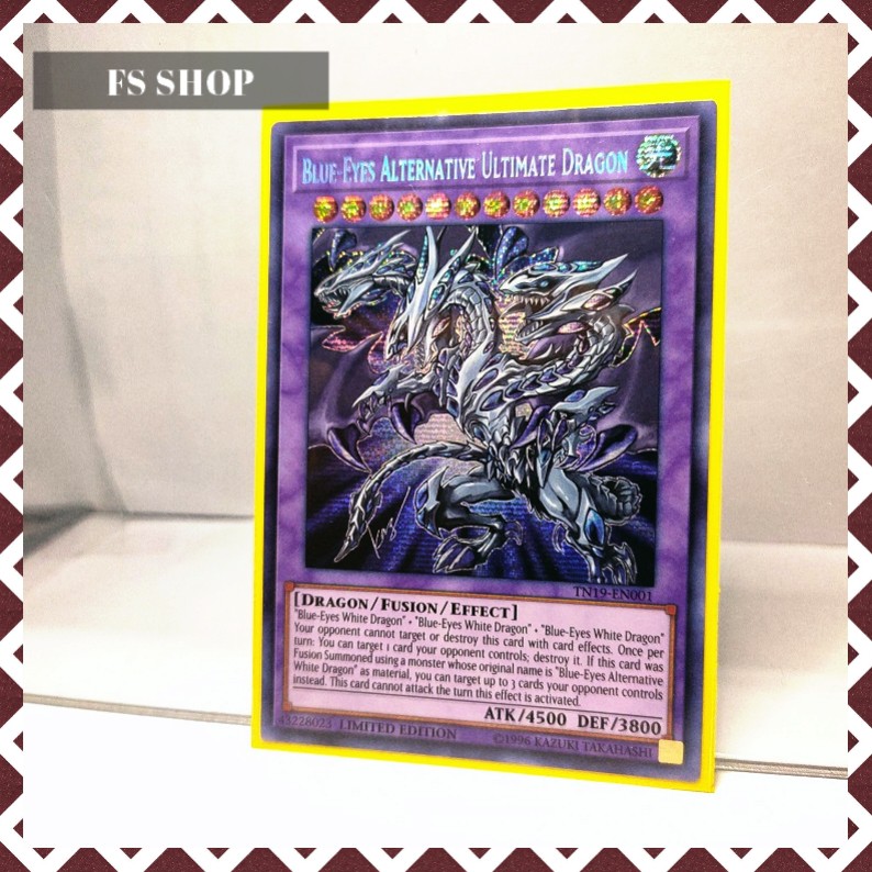 Thẻ bài Yugioh –Blue-Eyes Alternative Ultimate Dragon (Prismatic Secret Rare)-Thẻ bài chính hãng