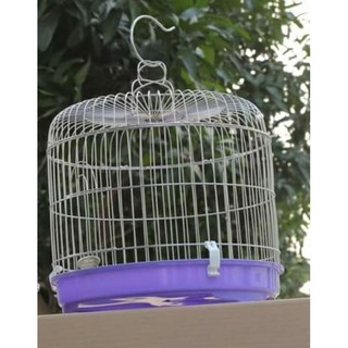 lồng inox cu gáy.khỏe bền sạch sẽ tiện lợi(tặng 2 cóng ăn và cầu đứng)