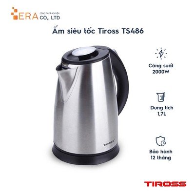 Bình đun siêu tốc Tiross TS486, dung tích 1.7 Lít