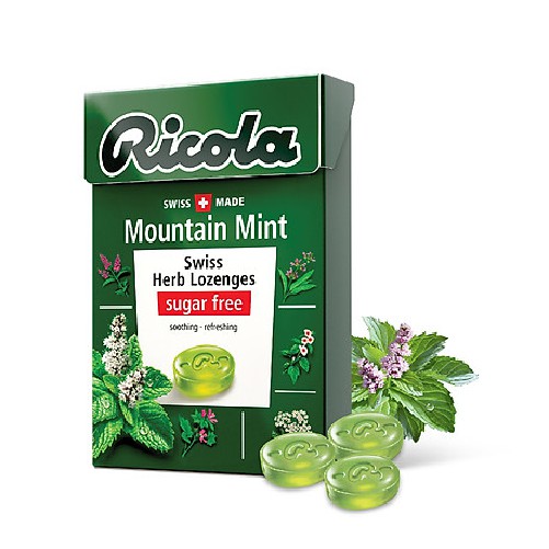 Kẹo thảo mộc bạc hà Mountaint Mint hiệu Ricola 40g