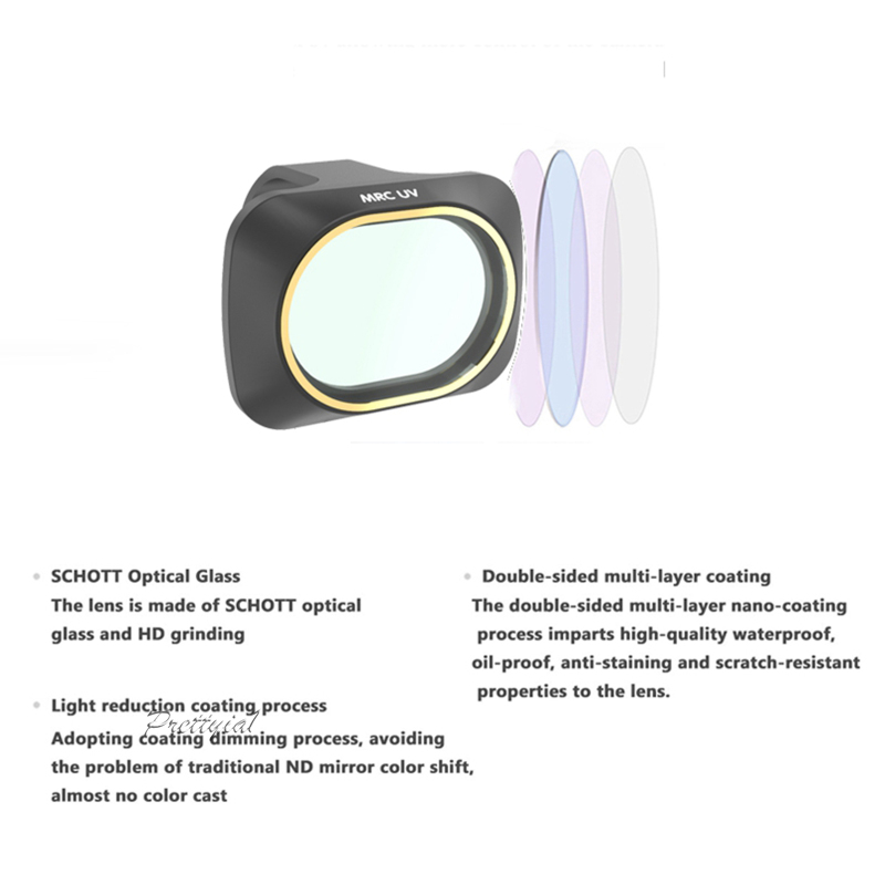 [PRETTYIA1]Replacement High Quality ND8 Lens Filters Set for Mavic Mini Drone