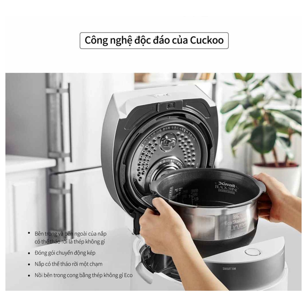 Nồi cơm điện cao tần Cuckoo CRP-LHTR1010 cao cấp 1.8L, nấu cơm dẻo ngon, nội địa Hàn