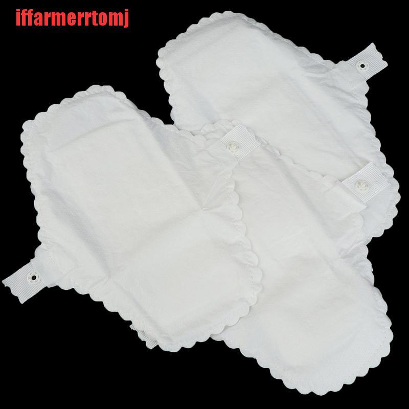 (Hàng Mới Về) Bộ 3 Băng Vệ Sinh Vải Cotton Có Thể Tái Sử Dụng Cho Nữ