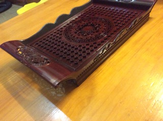 Khay trà nhựa giả gỗ