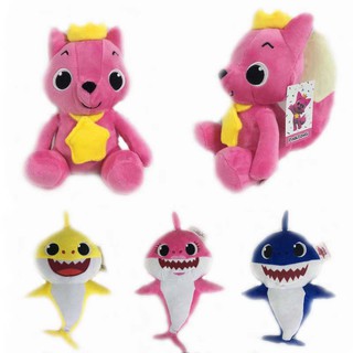 Cartoon PinkFong Plush Toys Fox Toy Sharks Dolls Animal Kid