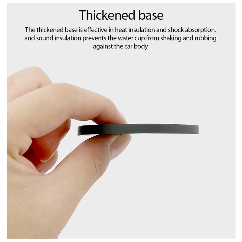 1 miếng lót bình nước bằng silicone chống trượt hình dấu chân chó đính đá sáng bóng cho xe hơi