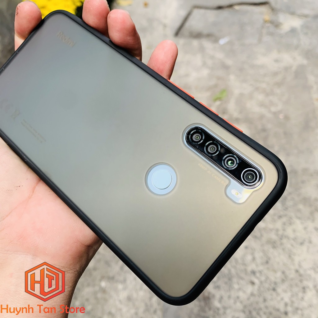 Ốp lưng Xiaomi Redmi Note 8, Poco X3 trong nhám viền màu