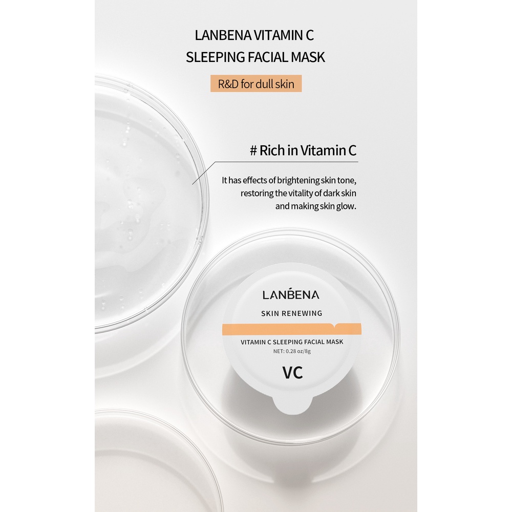 Mặt nạ ngủ Lanbena với thành phần axit hyaluronic dưỡng ẩm giảm mụn làm trắng và tái tạo làn da hiệu quả cao | BigBuy360 - bigbuy360.vn