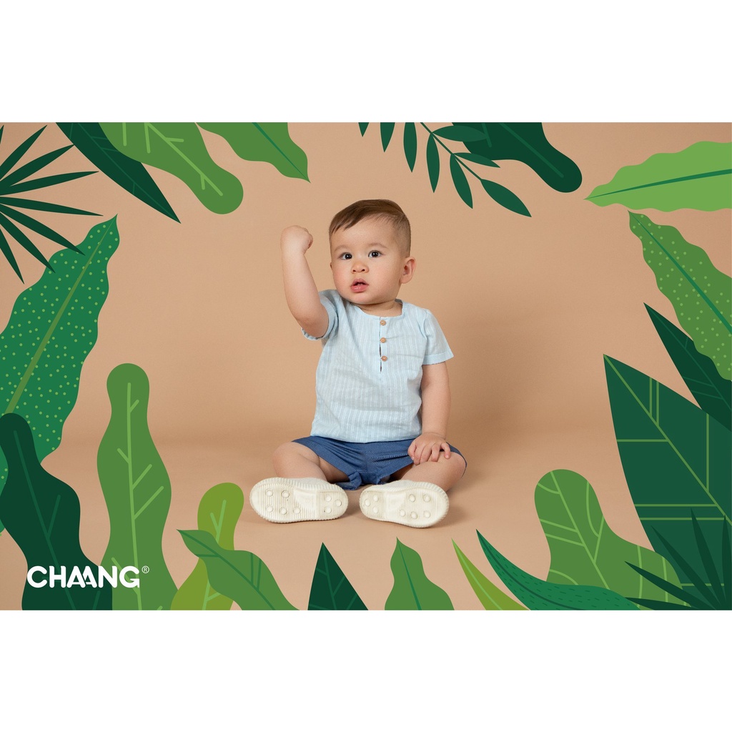 [CHÍNH HÃNG] Áo cộc tay cổ trụ bé trai cotton summer Chaang