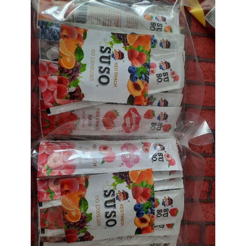 Combo 5 chiếc kẹo thạch suso chiếc dài 6 vị