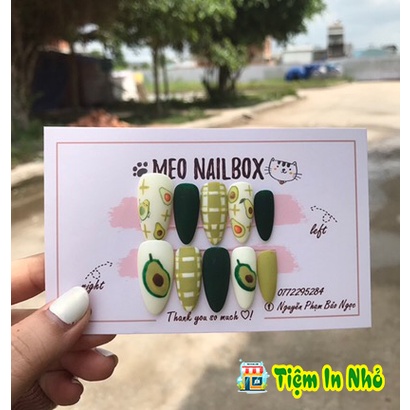 Bìa nail 9*14cm - Thiết kế miễn phí theo yêu cầu