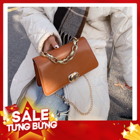 Túi xách nữ đeo chéo da trơn khóa tròn thời trang thanh lịch siêu xinh TX28 túi đeo vai TX Quảng Châu cao cấp