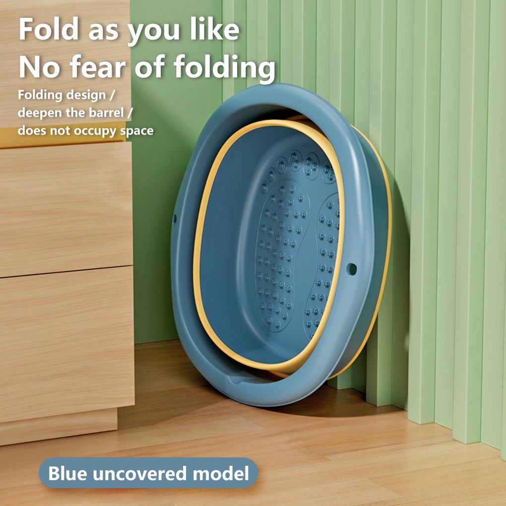 [CHOO] Foldable Foot Ankle Toes Washing Massaging Bucket Large Capacity Tub Feet Bath Basin Massage Shop Pedicure