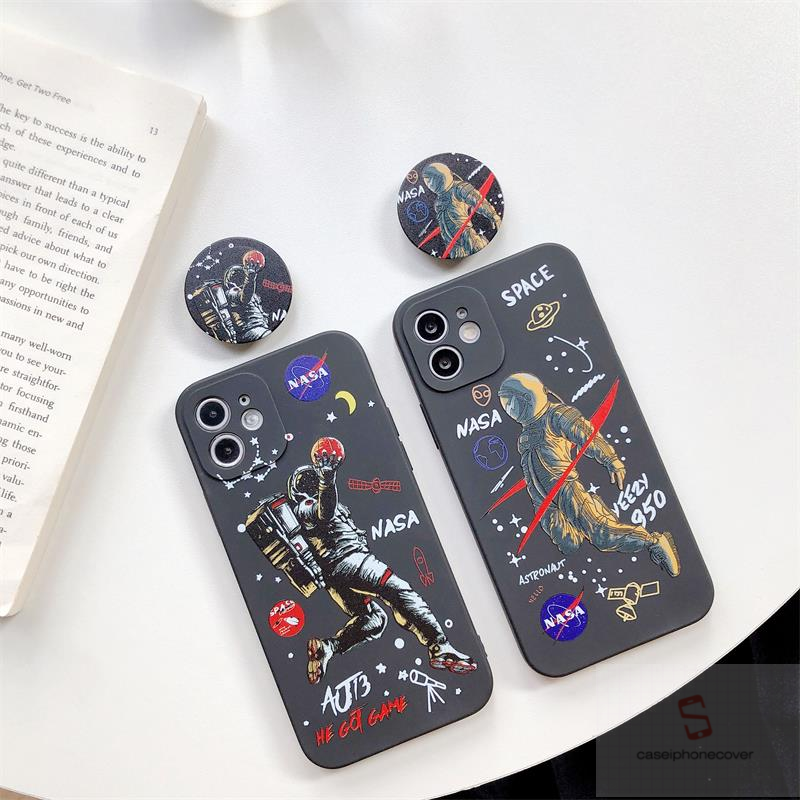 Ốp Lưng Họa Tiết Nasa Kèm Giá Đỡ Thời Trang Cho Iphone 11 6 6s 7 8 Plus 11 Pro Max 12 12 Pro Max X Xr Xs Max Se 2020