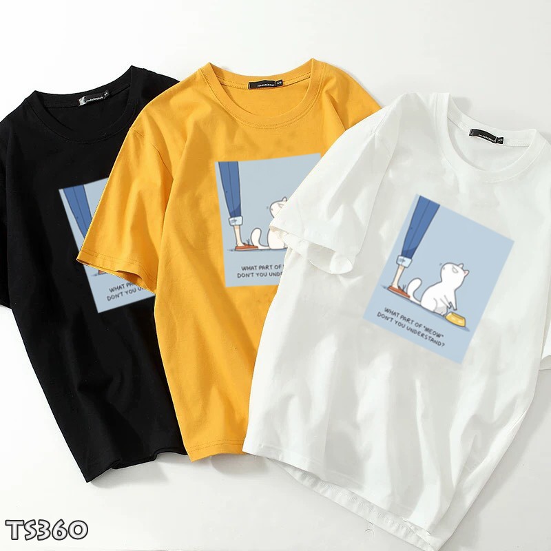 Áo thun tay lỡ và tay ngắn UNISEX TS360