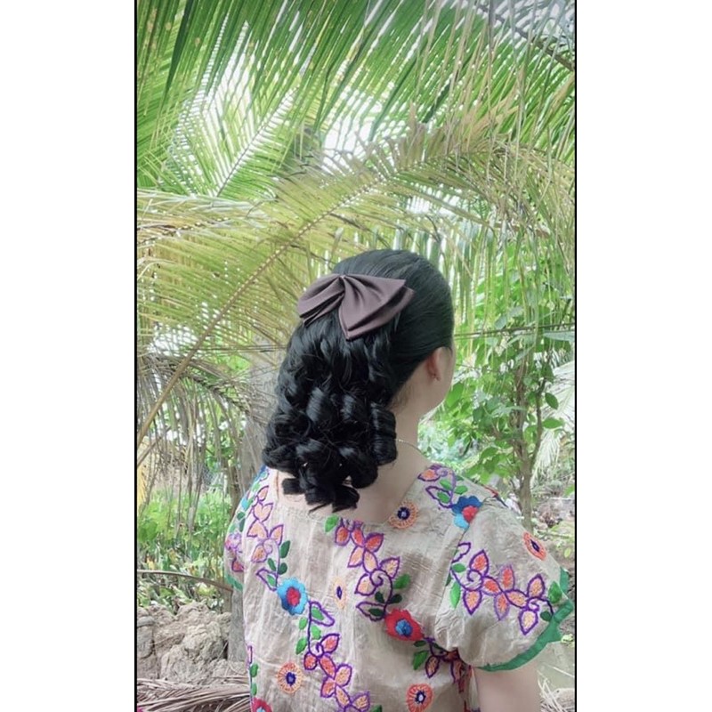 Tóc Giả Cài Lọn nơ Trung Niên