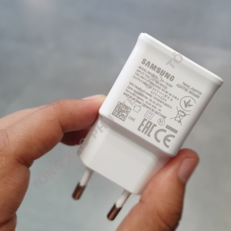 Củ sạc Samsung chính hãng, sạc điện thoại không lag, giật treo máy bảo hành 12 tháng