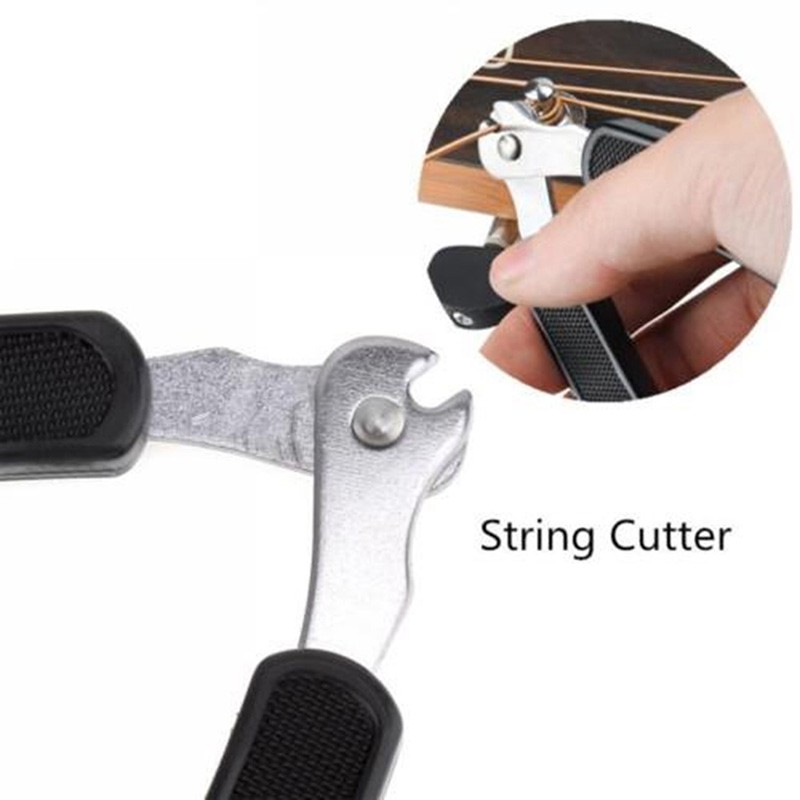 Bộ Dụng Cụ Lên Dây Đàn 3 Trong 1 Gồm Dụng Cụ + Đồ Cắt Dây + Dụng Cụ Kéo Pin Cho Guitar Banjo