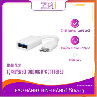 Dây Cáp OTG ZMI AL271 Type C to USB 3.0 | Bảo Hành 18 Tháng