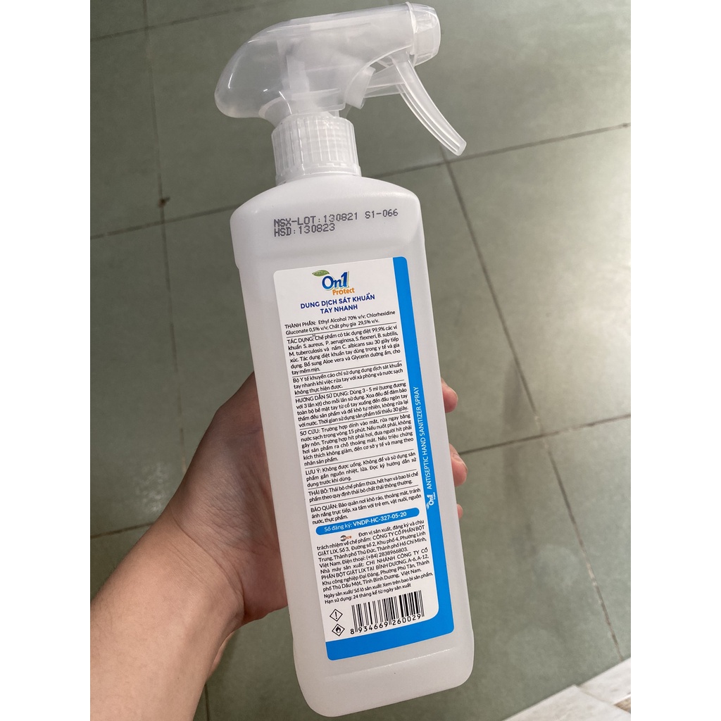 [Hàng Chính Hãng - FREESHIP] Dung Dịch Sát Khuẩn Tay Nhanh On1 500ml | BigBuy360 - bigbuy360.vn