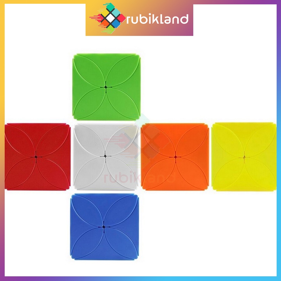 Rubik Biến Thể Four Leaf Clover Cube Cỏ 4 Lá Stickerless Rubic Đồ Chơi Trí Tuệ Trẻ Em