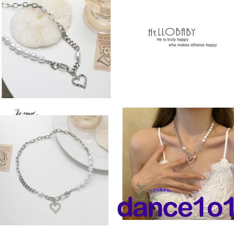 Vòng cổ hợp kim mặt hình trái tim thời trang cho nữ