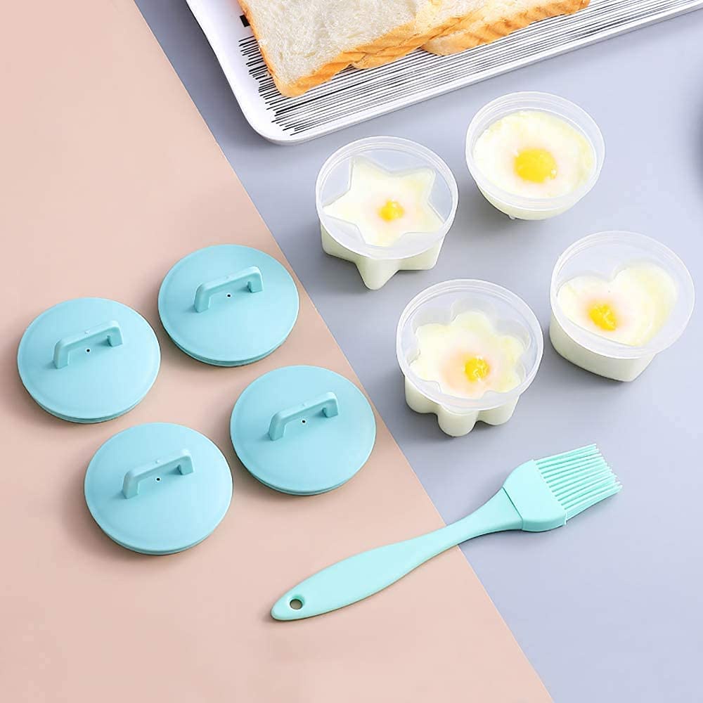 Set 4 Dụng Cụ Làm Trứng Luộc Bằng Nhựa Dễ Thương Cho Bé