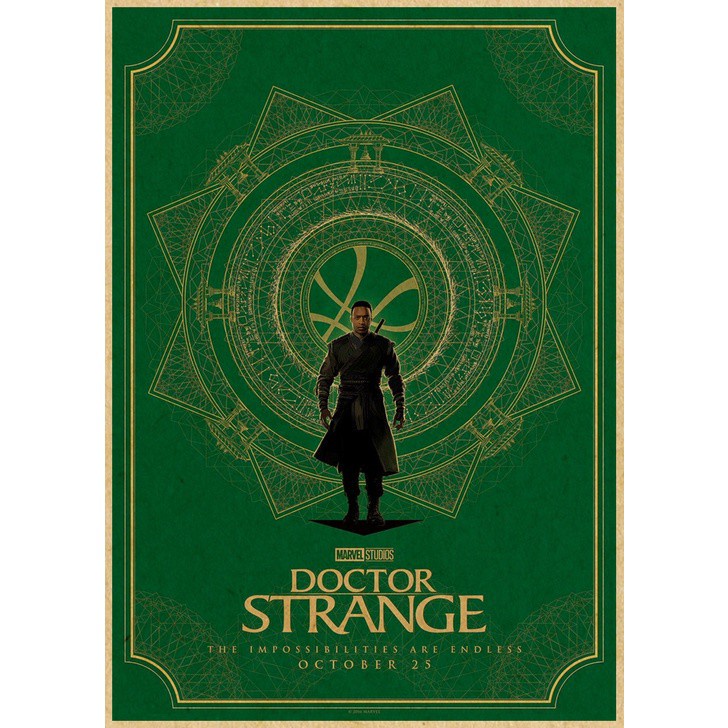 Tranh Treo Tường Hình Phim doctor strange Phong Cách retro