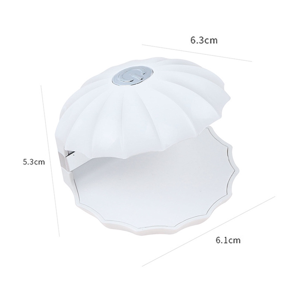 Đèn Hong Khô Móng Tay Nhanh Chóng Gọn Nhẹ Hình Vỏ Sò Có Phích Cắm USB Tiện Dụng Cho Gia Đình